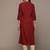 Beautiful Maroon Colour Partywear Kurti For Ethnic Looks