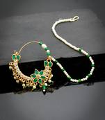 Gold plated maharani pearl nosering