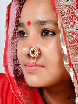 Rajputi besar pearl nosering 2