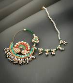 Gold plated pearl tassel nosering