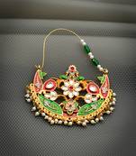 Gold plated meenakari nosering