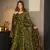 Glamorous Green Colour Fancy And Elegant Partywear Girlish Dress