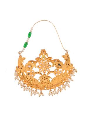 Gold plated meenakari nosering 4