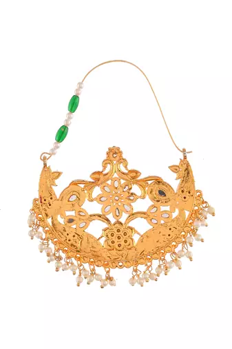 Gold plated meenakari nosering