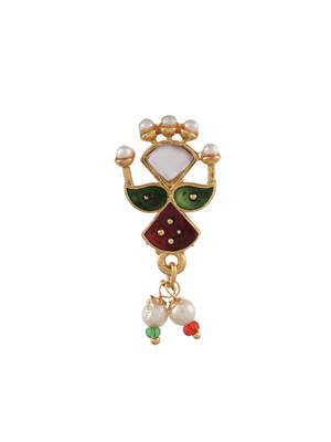 Enamelled adishakti besar nosepin 3
