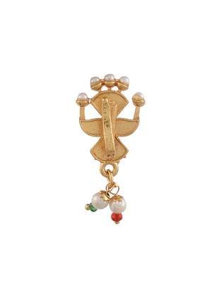 Enamelled adishakti besar nosepin 4