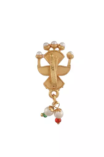Enamelled adishakti besar nosepin