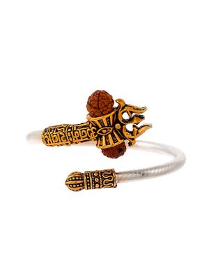 Silver gold plated shiv unisex bracelet 3