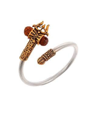 Silver gold plated shiv unisex bracelet 5