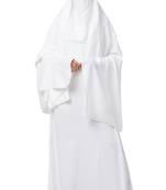 White Kashibo Plain Abaya