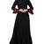Musheco-Dual Color Designer Long Dress in Biased Cut with frills in Layers-Not An Abaya