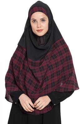 Ready to Wear-Instant Hijabs made in Super Fine Georgette 1