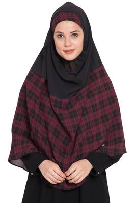 Ready to Wear-Instant Hijabs made in Super Fine Georgette 3