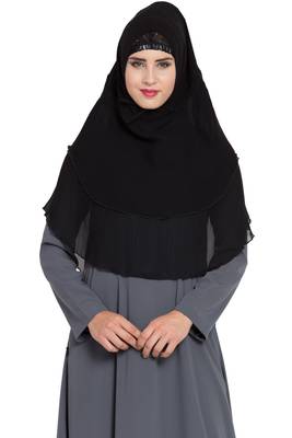 Ready To Wear- Instant Hijab With A Nose Piece 1