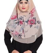 Ready to Wear- Instant Hijab With Floral Print