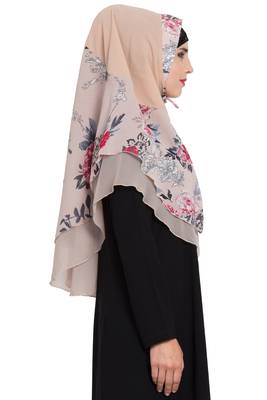 Ready to Wear- Instant Hijab With Floral Print 5