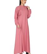 Designer- Front Open Dress With Pleats. Comes With a Matching Hijab.