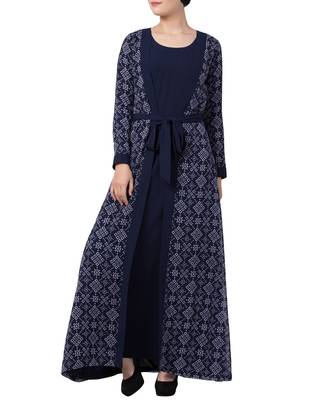abaya kashibo multicolor plain full_sleeve 3