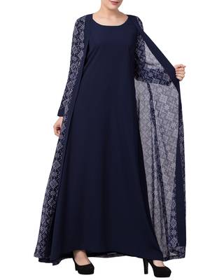 abaya kashibo multicolor plain full_sleeve 5