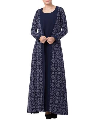 abaya kashibo multicolor plain full_sleeve 6