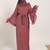 A Line Abaya With Designer Sleeves & Matching Belt