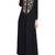 AENI-GORGEOUS FRONT OPEN ABAYA WITH 
EMBROIDERY AND LOOP BOTTONS-BLACK