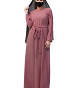 A Line Abaya With Pockets In Firdaus Fabric-Without Hijab