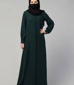 Green Kashibo Plain Abaya for Women