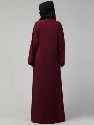 Front Open Abaya With Kimono Sleeves 2