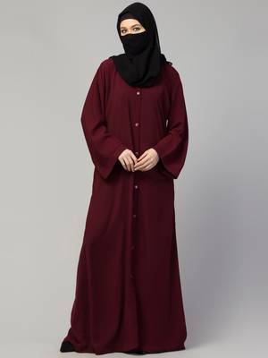 Front Open Abaya With Kimono Sleeves 3