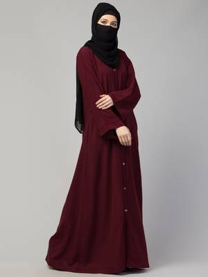 Front Open Abaya With Kimono Sleeves 6