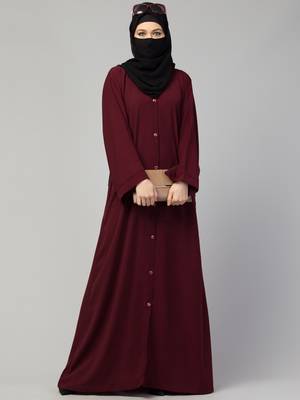 Front Open Abaya With Kimono Sleeves 7