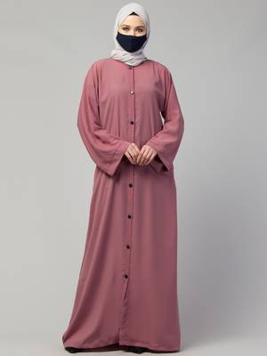 Front Open Abaya With Kimono Sleeves 1
