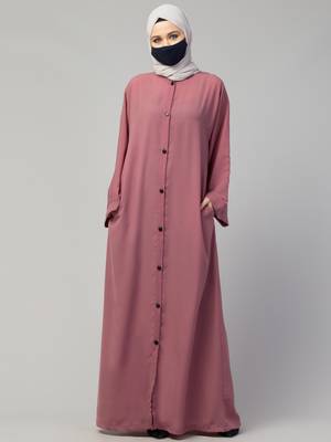Front Open Abaya With Kimono Sleeves 3