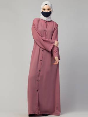Front Open Abaya With Kimono Sleeves 4