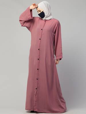 Front Open Abaya With Kimono Sleeves 5