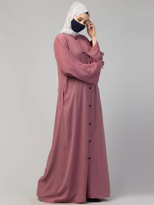 Front Open Abaya With Kimono Sleeves 6