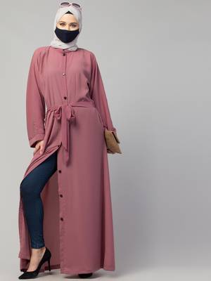 Front Open Abaya With Kimono Sleeves 7
