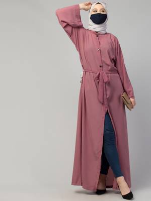 Front Open Abaya With Kimono Sleeves 8
