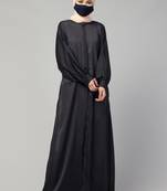 Front Open  Nida Abaya With Cuff & Placket