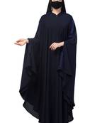 Plain Color Irani Kaftan With Ruffles.