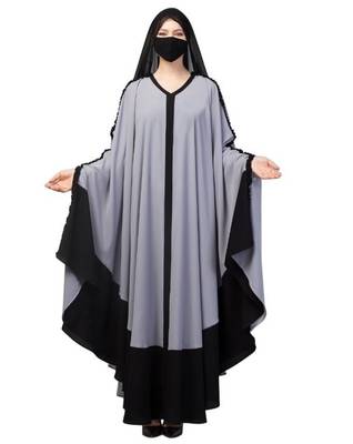 Dual Color Irani Kaftan With Ruffles. 2