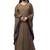 Basic Kaftan Abaya With Contrast Border-Without Hijab