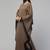 Basic Kaftan Abaya With Contrast Border-Without Hijab