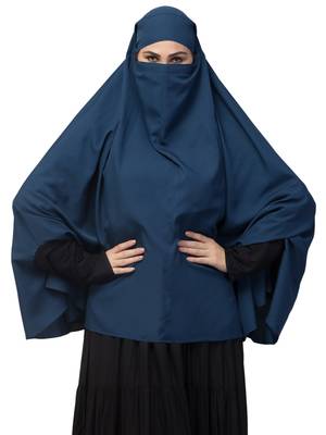 Full Size Crepe Khimar With Viscose Sleeves 1