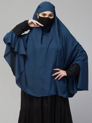 Full Size Crepe Khimar With Viscose Sleeves 2