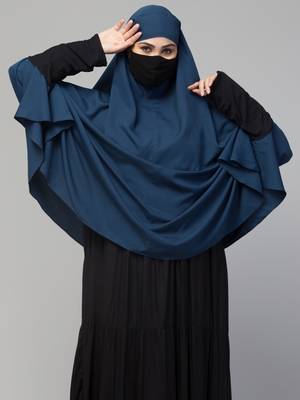 Full Size Crepe Khimar With Viscose Sleeves 3