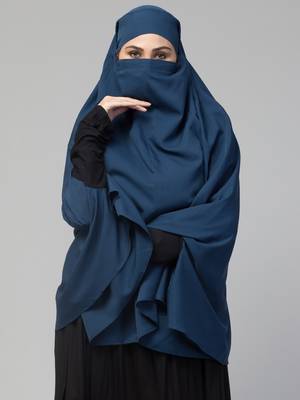 Full Size Crepe Khimar With Viscose Sleeves 6