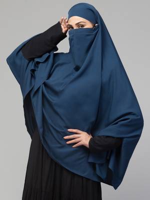 Full Size Crepe Khimar With Viscose Sleeves 8