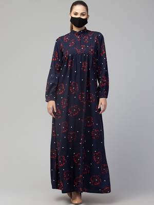 Maxi Dress With Pin Tucks and Gather 3